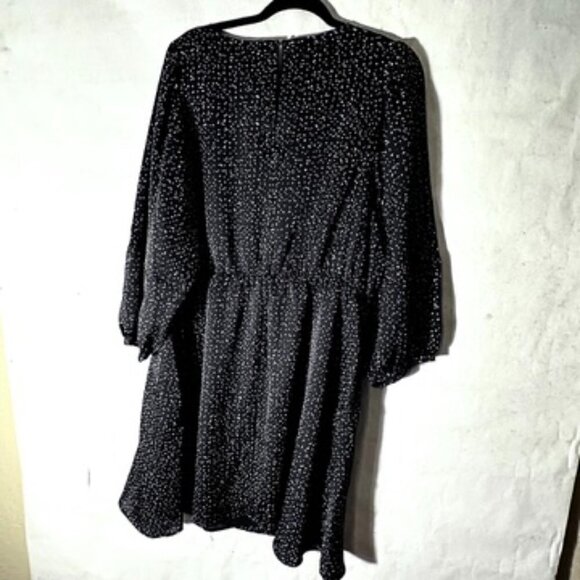 Gap Dress 2XL XXL Puffy Sleeves Mini Dress Festive NWT Black Cute Sexy - Picture 6 of 6